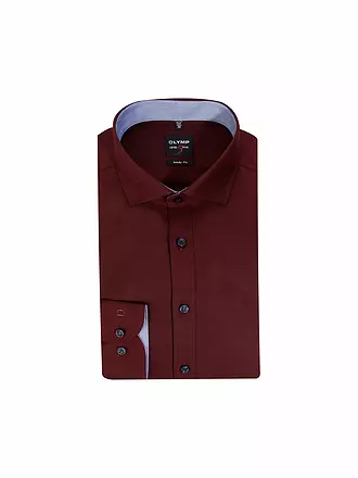 OLYMP LEVEL FIVE | Chemise Body Fit | dunkelrot